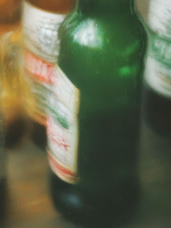a beer bottle