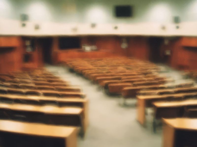 a university lecture hall