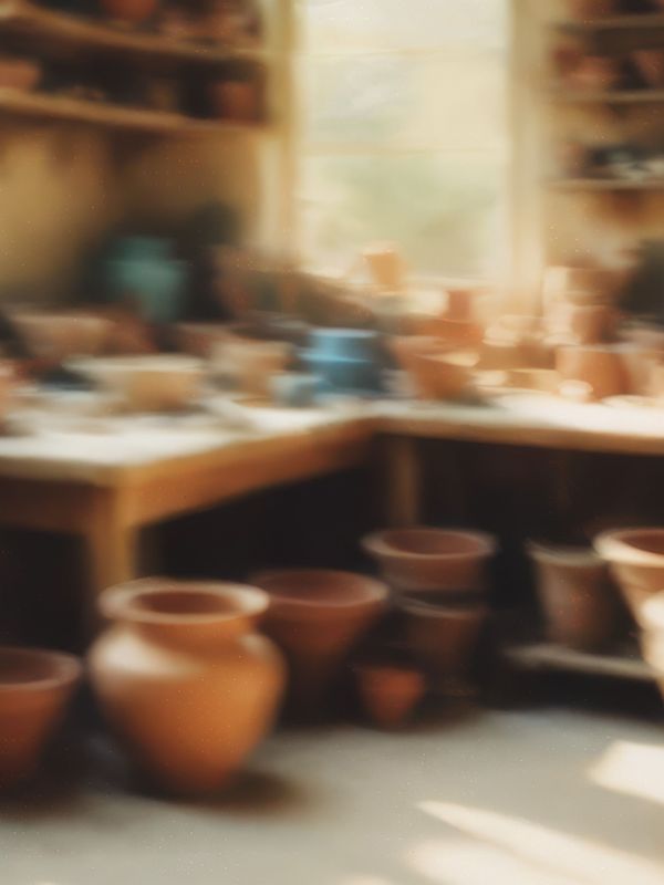 a pottery studio